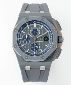 Audemars Piguet-Royal Oak Offshore 26405 Chronograph 44mm Ceramic/Rubber Green Dial APJF Cal.3126 Automatic