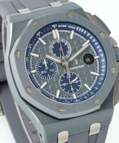 Alternative view of Audemars Piguet-Royal Oak Offshore 26405 Chronograph 44mm Ceramic/Rubber Green Dial APJF Cal.3126 Automatic