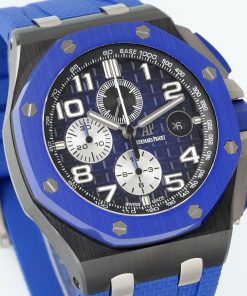 Alternative view of Audemars Piguet-Royal Oak Offshore 26405 Chronograph 44mm Ceramic/Rubber Dark Blue Dial APJF Cal.3126 Automatic