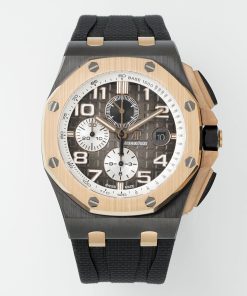 Audemars Piguet-Royal Oak Offshore 26405 Chronograph 44mm Ceramic/Rubber Grey Dial APJF Cal.3126 Automatic