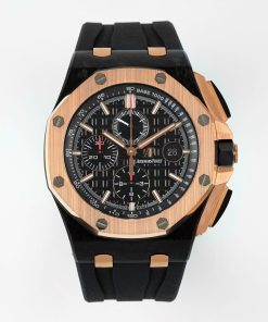 Audemars Piguet-Royal Oak Offshore 26405 Chronograph 44mm Ceramic/Rubber Black Dial APJF Cal.3126 Automatic