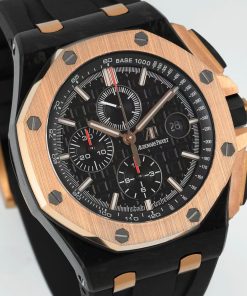 Alternative view of Audemars Piguet-Royal Oak Offshore 26405 Chronograph 44mm Ceramic/Rubber Black Dial APJF Cal.3126 Automatic