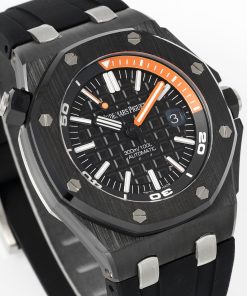 Alternative view of Audemars Piguet-Royal Oak Diver 15707CE 42mm Black Ceramic/RU Black Dial APSF SA3120 Automatic