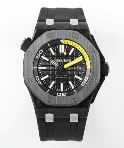 Audemars Piguet-Royal Oak Diver 15706AU 42mm Forged Carbon/Rubber Black Dial IPF SA3120 Automatic