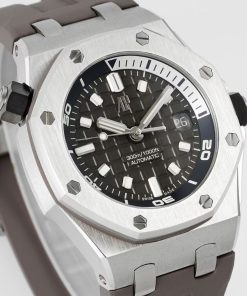 Alternative view of Audemars Piguet-Royal Oak Offshore Diver 15720 42mm Stainless Steel/Rubber Grey Dial APSF A4308 Automatic