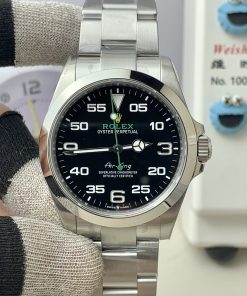 Rolex-Airking 126900 40mm Stainless Steel/Steel Black Dial VSF VS3230 Automatic