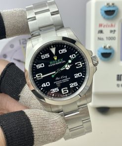 Alternative view of Rolex-Airking 126900 40mm Stainless Steel/Steel Black Dial VSF VS3230 Automatic