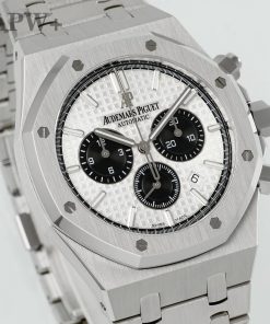 Alternative view of Audemars Piguet-Royal Oak Chronograph 26331ST 41mm Stainless Steel/Steel White Dial APWF DD4801 Automatic