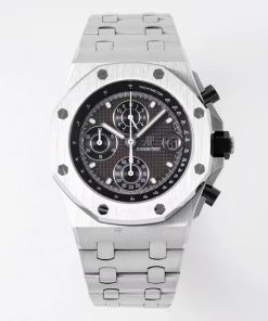 Audemars Piguet-Royal Oak Offshore 26238 Chronograph 42mm Stainless Steel/Steel Black Dial APF A7750 Automatic
