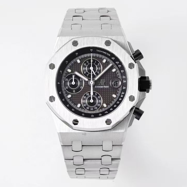 Audemars Piguet-Royal Oak Offshore 26238 Chronograph 42mm Stainless Steel/Steel Black Dial APF A7750 Automatic