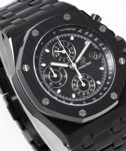 Alternative view of Audemars Piguet-Royal Oak Offshore 26238 Chronograph 42mm Ceramic/Ceramic Black Dial APF A7750 Automatic