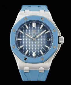 Audemars Piguet-Royal Oak Offshore Diver 15605 43mm Stainless Steel/Rubber Blue Dial APPF SA4302 Automatic
