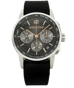 Audemars Piguet-Code11.59 Chronograph 26393 41mm Stainless Steel/Leather Gradient Grey Dial APPF A7750 Automatic