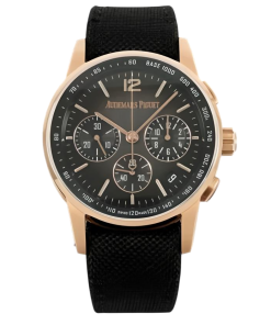 Audemars Piguet-Code11.59 Chronograph 26393 41mm Rose Gold/Leather Gradient Grey Dial APPF A7750 Automatic