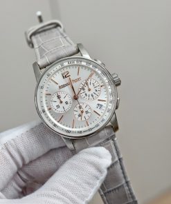 Alternative view of Audemars Piguet-Code11.59 Chronograph 26393 41mm Satinless Steel/Leather Silver Dial APSF SH4401 Automatic