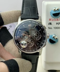 Alternative view of Audemars Piguet-Code11.59 Chronograph 26393 41mm Satinless Steel/Leather Grey/Black Dial APSF SH4401 Automatic