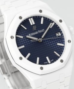 Alternative view of Audemars Piguet-Royal Oak 41mm 15500 White Ceramic/Ceramic Blue Dial APSF SA4302 Automatic