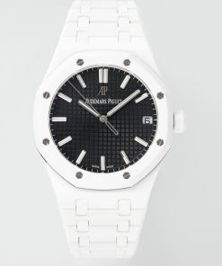 Audemars Piguet-Royal Oak 41mm 15500 White Ceramic/Ceramic Black Dial APSF SA4302 Automatic