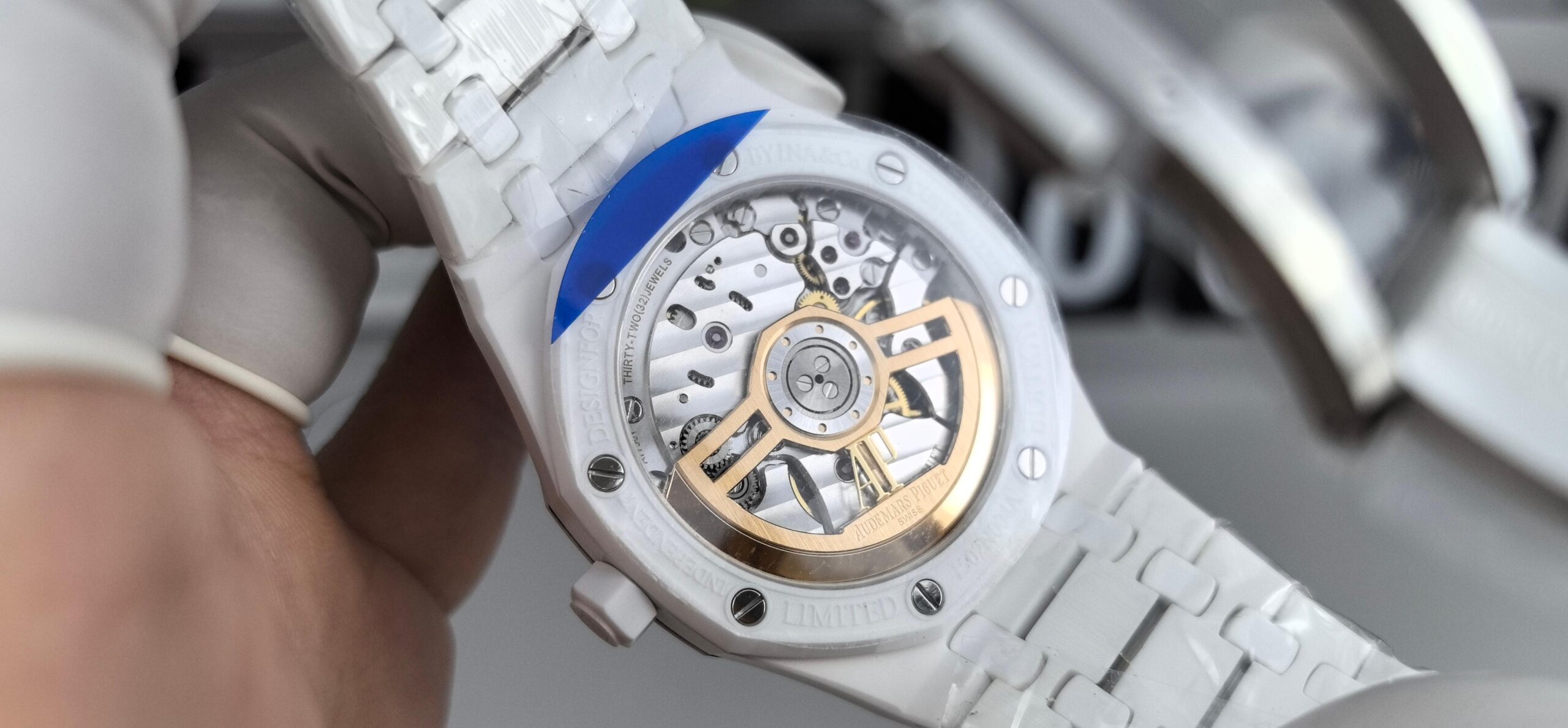 Audemars Piguet-Royal Oak 41mm 15500 White Ceramic/Ceramic Black Dial APSF SA4302 Automatic - Image 14