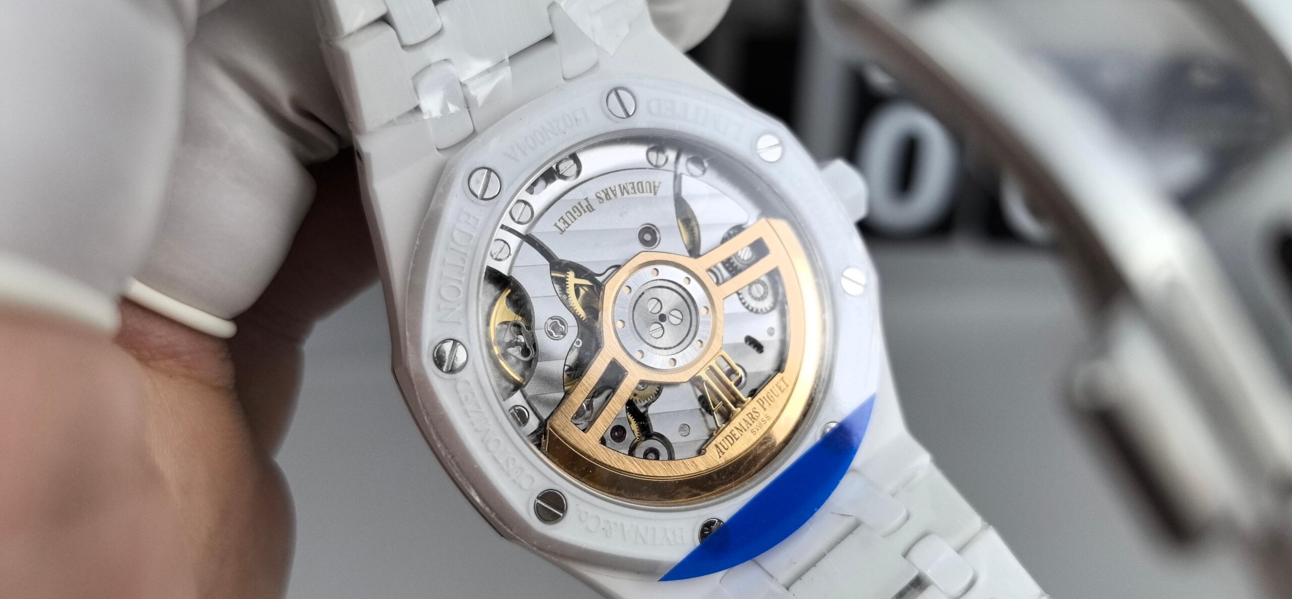 Audemars Piguet-Royal Oak 41mm 15500 White Ceramic/Ceramic Black Dial APSF SA4302 Automatic - Image 15