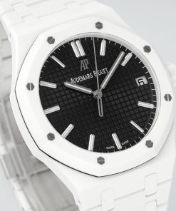 Alternative view of Audemars Piguet-Royal Oak 41mm 15500 White Ceramic/Ceramic Black Dial APSF SA4302 Automatic