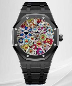 Audemars Piguet-Royal Oak 41mm 15500 Black Ceramic/Ceramic Sunflower Dial APSF SA4302 Automatic