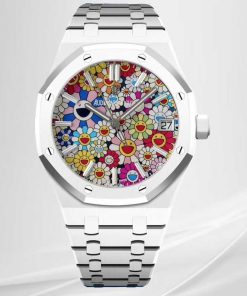 Audemars Piguet-Royal Oak 41mm 15500 White Ceramic/Ceramic Sunflower Dial APSF SA4302 Automatic