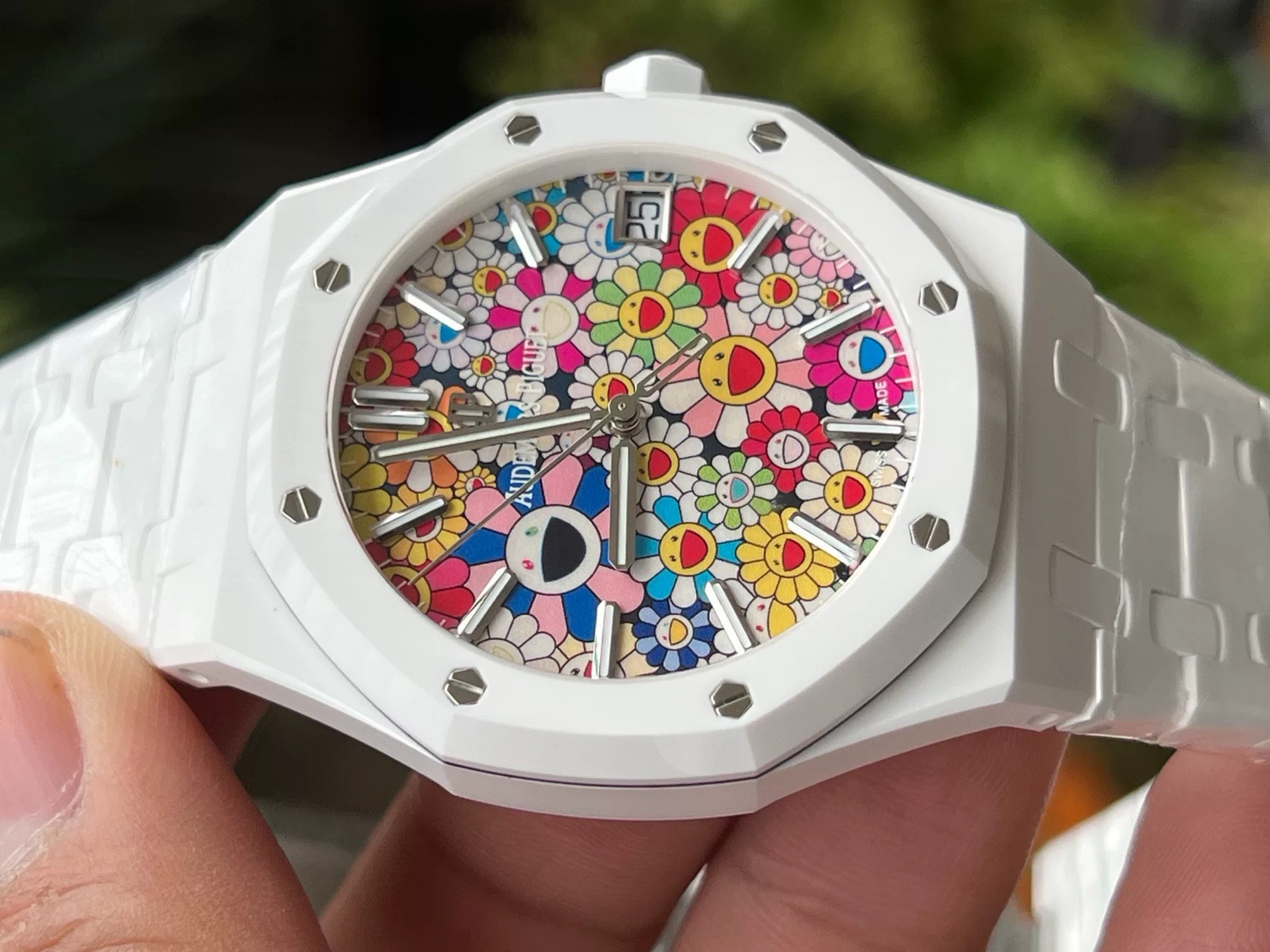 Audemars Piguet-Royal Oak 41mm 15500 White Ceramic/Ceramic Sunflower Dial APSF SA4302 Automatic - Image 13