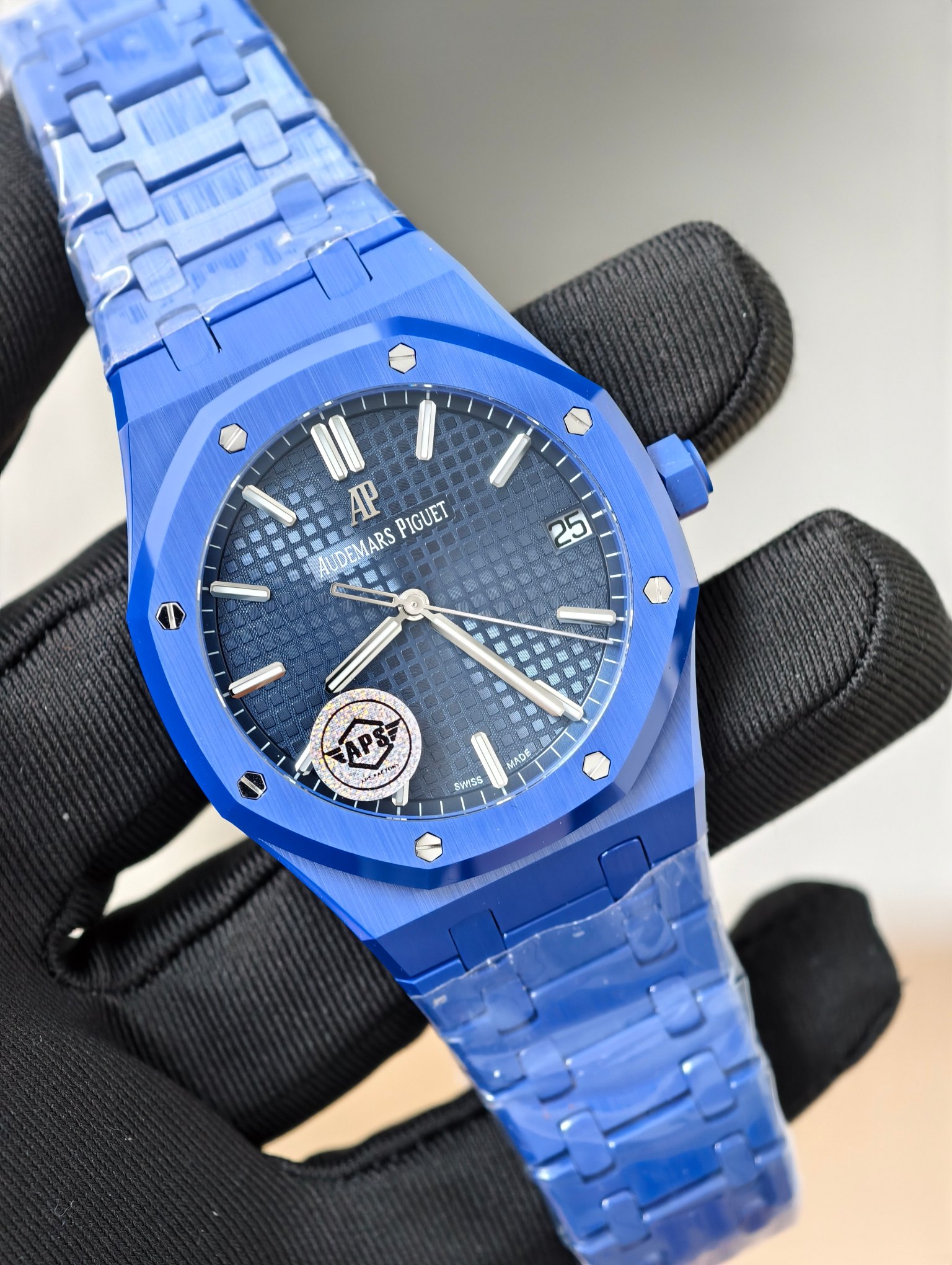 Audemars Piguet-Royal Oak 41mm 15500 Blue Ceramic/Ceramic Blue Dial APSF SA4302 Automatic - Image 10