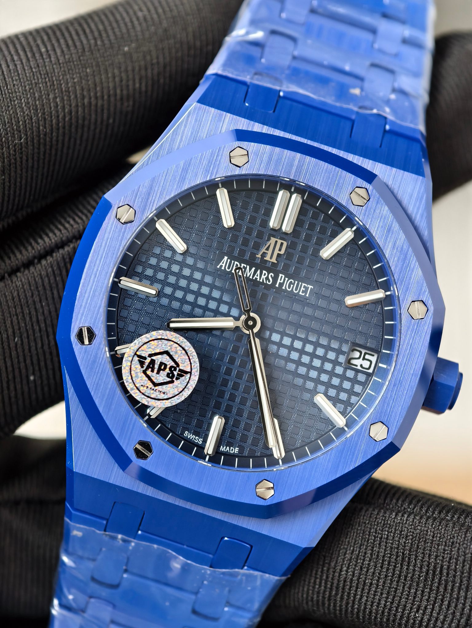Audemars Piguet-Royal Oak 41mm 15500 Blue Ceramic/Ceramic Blue Dial APSF SA4302 Automatic - Image 12