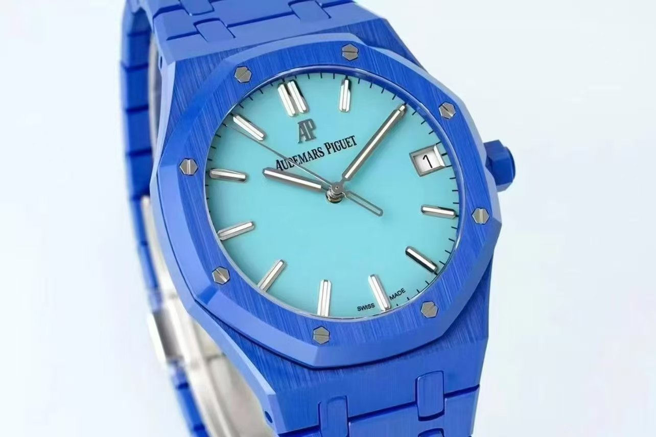 Audemars Piguet-Royal Oak 41mm 15500 Blue Ceramic/Ceramic Tiffany Blue Dial APSF SA4302 Automatic - Image 3