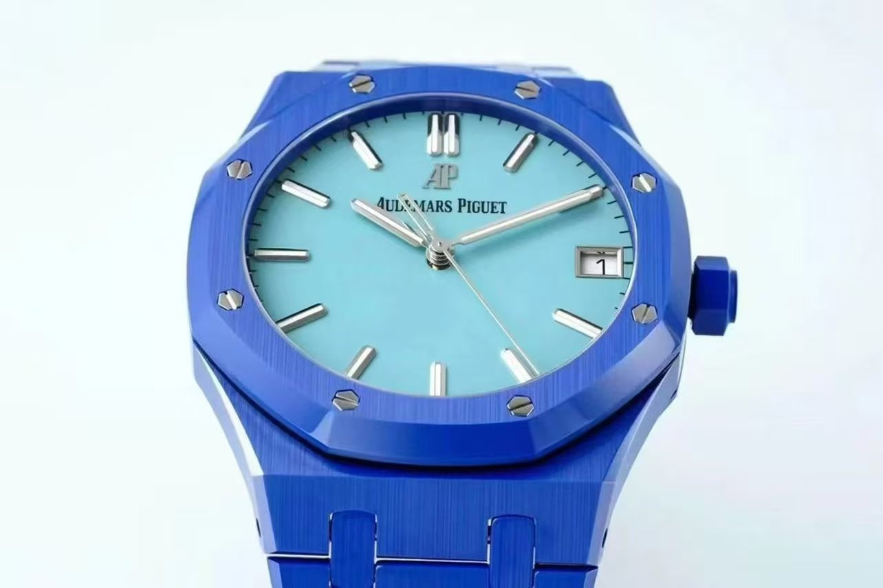 Audemars Piguet-Royal Oak 41mm 15500 Blue Ceramic/Ceramic Tiffany Blue Dial APSF SA4302 Automatic - Image 4