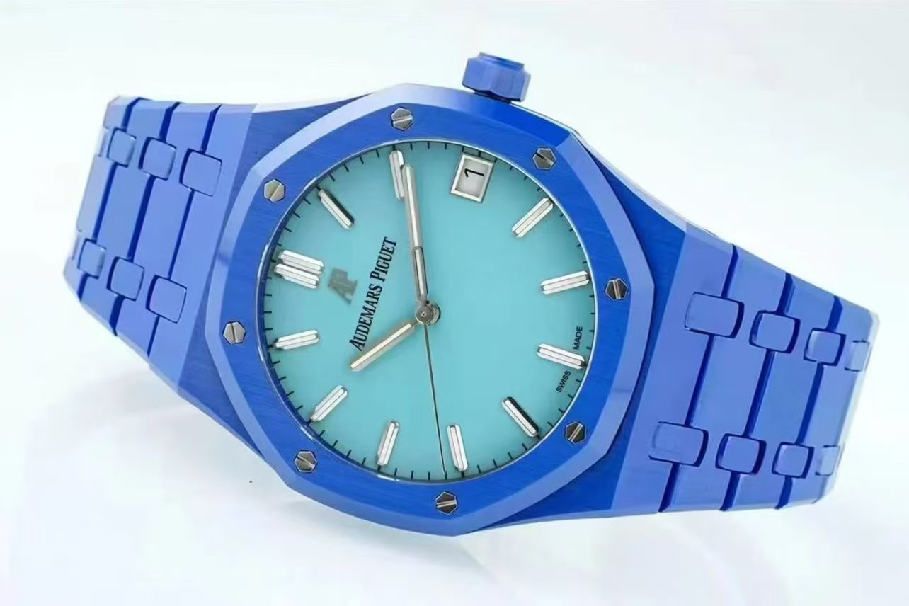 Audemars Piguet-Royal Oak 41mm 15500 Blue Ceramic/Ceramic Tiffany Blue Dial APSF SA4302 Automatic - Image 5