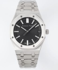 Audemars Piguet-Royal Oak 41mm 15510 Stainless Steel/Steel Black Dial Stick Markers APSF SA4302 Automatic