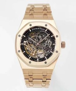 Audemars Piguet-Royal Oak 15407 41mm Rose Gold/Rose Gold Skeleton Dial THBF SH3132 Automatic