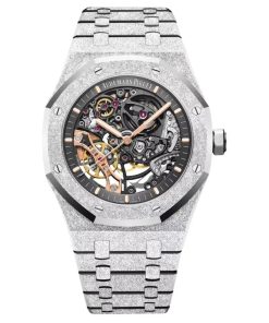Audemars Piguet-Royal Oak 15407 41mm Frosted Stainless Steel/Steel Skeleton Dial THBF SH3132 Automatic