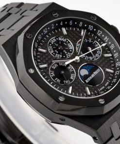 Alternative view of Audemars Piguet-Royal Oak Perpetual Calendar 41mm 26574ST PVD/PVD Black Dial BBSF A5134 Automatic