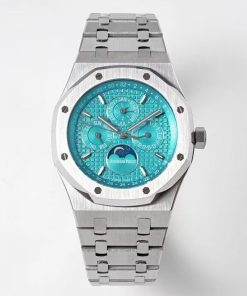 Audemars Piguet-Royal Oak Perpetual Calendar 41mm 26574ST Stainless Steel/Steel Tiffany Blue Dial BBSF A5134 Automatic