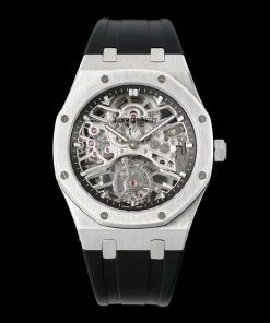 Audemars Piguet-Royal Oak 26735SG 41mm Stainless Steel/Rubber Skeleton Dial APPF Tourbillon Automatic