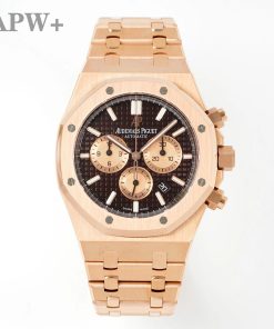 Audemars Piguet-Royal Oak Chronograph 26331OR 41mm Rose Gold/Rose Gold Brown Dial APWF DD4801 Automatic