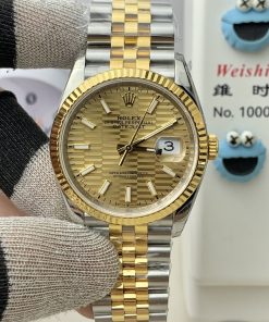 Rolex-Datejust 126233 36mm Jubilee Yellow Gold/Steel Gold Textured Dial VSF DD3235 Automatic