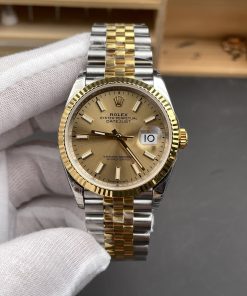 Rolex-Datejust 126233 36mm Jubilee Yellow Gold/Steel Gold Dial VSF DD3235 Automatic (Copy)