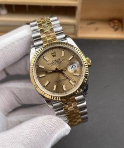 Alternative view of Rolex-Datejust 126233 36mm Jubilee Yellow Gold/Steel Gold Dial VSF DD3235 Automatic (Copy)