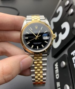 Rolex-Datejust 116233 36mm Jubilee Yellow Gold/Steel Black Dial Stick Markers EWF DD3235 Automatic