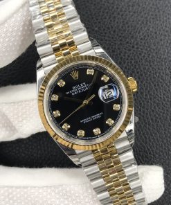 Alternative view of Rolex-Datejust 116233 36mm Jubilee Yellow Gold/Steel Black Dial Diamond Markers EWF DD3235 Automatic