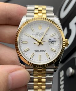 Rolex-Datejust 126233 36mm Jubilee Yellow Gold/Steel White Dial Stick Markers ARF VR3235 Automatic