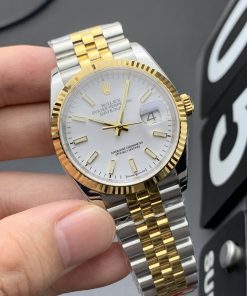 Alternative view of Rolex-Datejust 126233 36mm Jubilee Yellow Gold/Steel White Dial Stick Markers ARF VR3235 Automatic