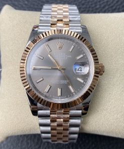 Rolex-Datejust 116231 36mm Jubilee Rose Gold/Steel Silver Dial Stick Markers EWF VR3235 Automatic