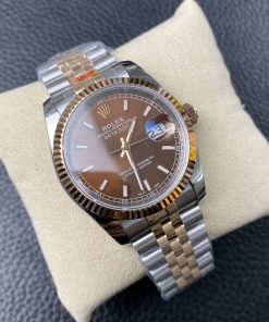 Alternative view of Rolex-Datejust 126231 36mm Jubilee Rose Gold/Steel Brown Dial Stick Markers EWF VR3235 Automatic