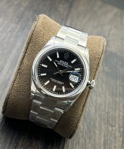 Alternative view of Rolex-Datejust 126200 36mm Oyster stainless Steel/Steel Black Dial Stick Markers VSF DD3235 Automatic
